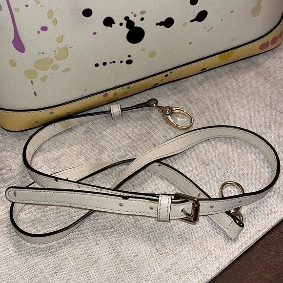 Henri Bendel West 57th Ltd Edition Splatter Paint Satchel Bag - Picture 14 of 14